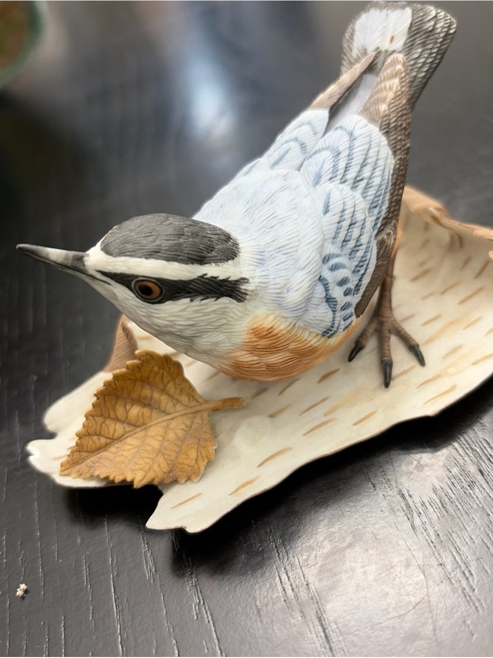 Lenox Blue, Gray & Brown Hand-Painted Bird Figurine